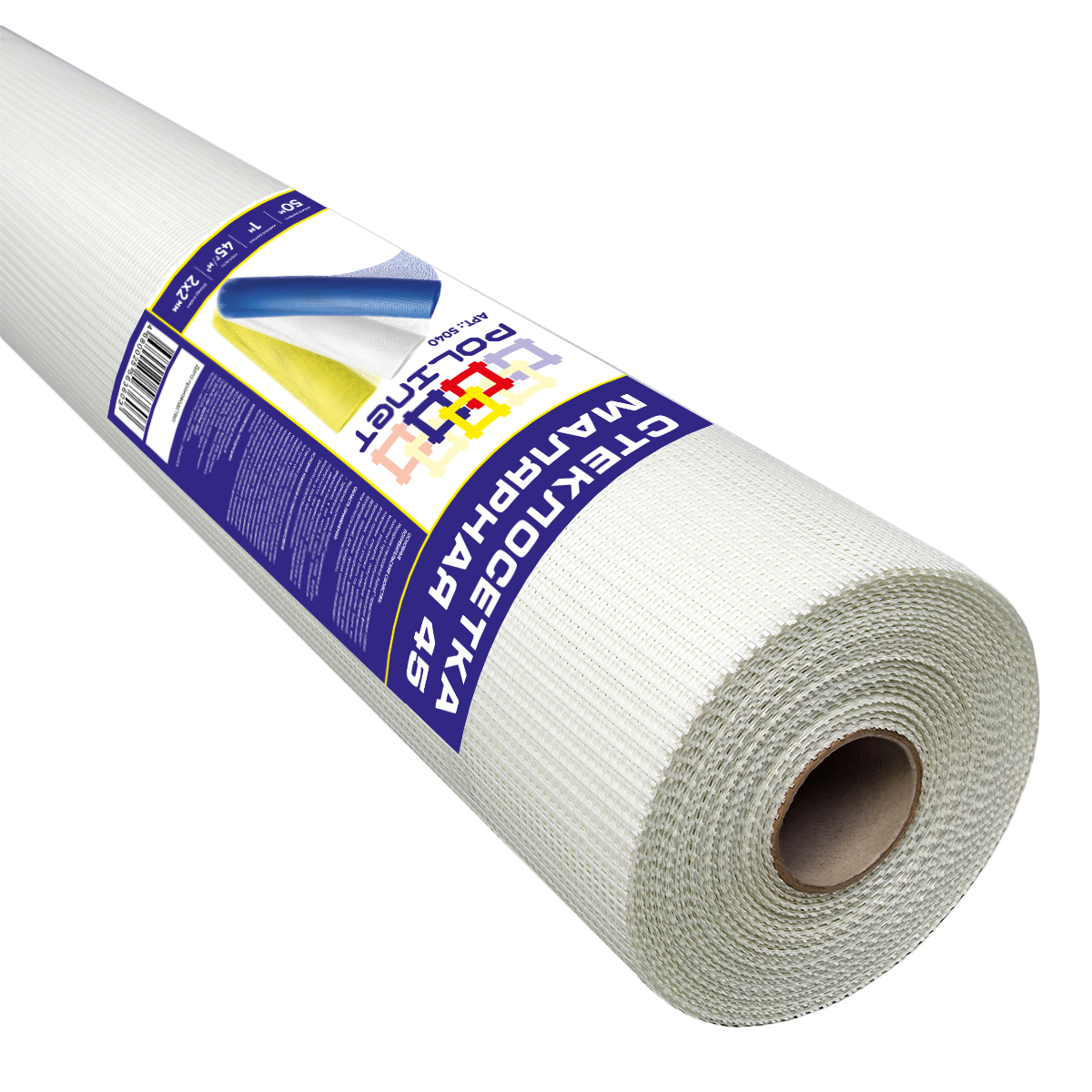 Сетка штукатурная POLINET (40 м) 5х5мм 60 г/м2