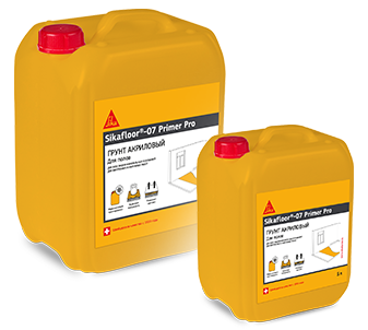 Водно-дисперсионный универсальный акриловый грунт Sikafloor-07 Primer Pro 10 л