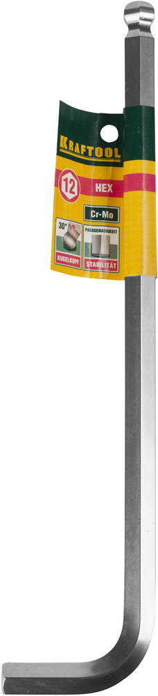 KRAFTOOL Industrie HEX 12, Длинный имбусовый ключ (27437-12)
