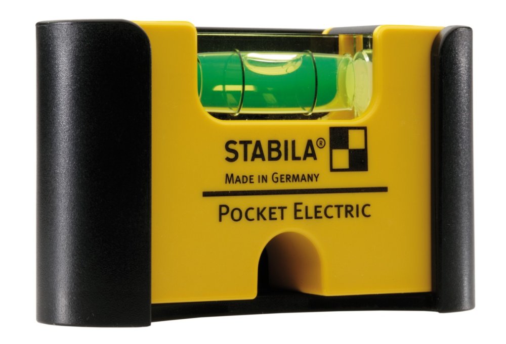 STABILA Уровень Stabila тип Pocket Electric (1гориз., точн. 1мм/м) с чехлом на пояс на блистере