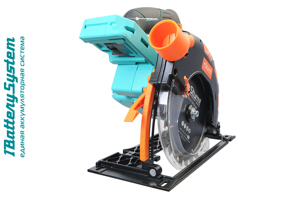 Аккумуляторная циркулярная пила Sturm! CCS1867BL 1BatterySystem